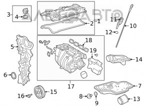 Valve cover Toyota Camry v70 18-20 2.5 A25A-FKS