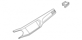 Dashboard trim, central monitor frame, VW Taos 22-25