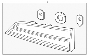 Honda Pilot 16-18 LED interior tailgate light, left