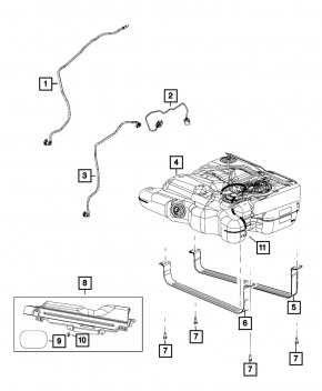 Dodge Grand Caravan 11-20 Fuel Tank