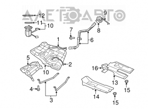 Fuel tank protection left Chrysler 200 11-14