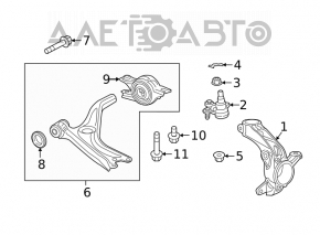 Front left axle shaft Honda Civic X FC 16-21 1.5T