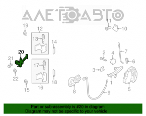 Door limiter rear left Mini Cooper Countryman R60 10-16
