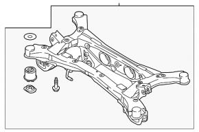 Rear subframe for Kia Sportage 17-19 FWD