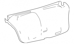 Toyota Avalon 13-18 trunk lid trim, black