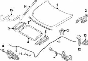 Kia EV9 2024-25 bare hood