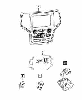 Climate Control Module Jeep Grand Cherokee 18