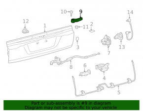 Toyota Land Cruiser 2008-2021 Inner Tailgate Handle