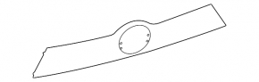 Toyota Highlander 14-19 trunk door molding for folding glass