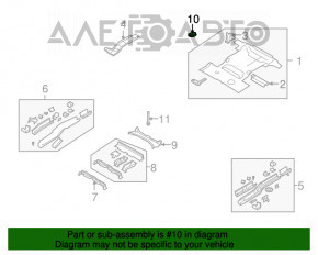 Lincoln MKX Spare Tire Mount 16-