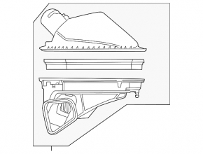 Chevrolet Camaro 16-3.6 air filter housing
