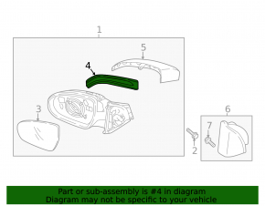 Left side mirror turn signal repeater Hyundai Tucson 16-21