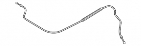 Bonnet release cable rear part Audi Q3 8U 15-18