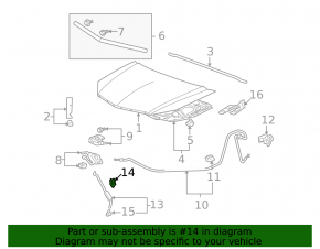 Honda HR-V 16-22 Hood Support Stick Latch