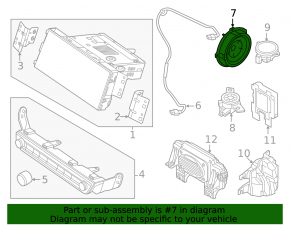 Speaker door front left Kia Niro 17-22