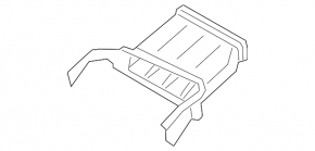 Air duct for the air filter housing, right, Porsche Cayenne 19-23