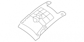 Front right fender liner plug Mercedes W166 ML/GLE 12-19