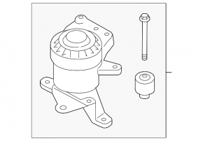 Engine mount right Lincoln MKZ 13-16 2.0T without bracket