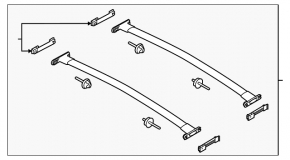 Roof rails Ford Explorer 16-19 rest