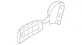 Right side trim for driver's seat, Mazda 6 18-21, black