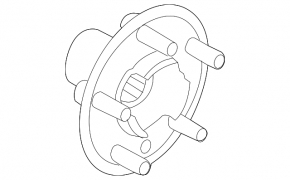 Front left wheel hub for Land Rover Discovery 17-25
