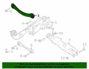 Upper Rear Right Transverse Arm Ford Escape MK4 20-