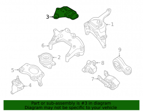 Nissan Altima Engine Mount Bracket 13-18 2.5