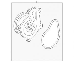 Water pump Toyota Rav4 13-18 hybrid