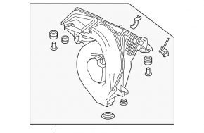 Air filter housing Honda CRV 17-19 2.4