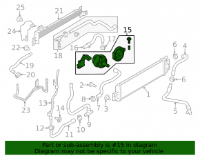 Cooling system pump oil Infiniti Q50 16- 3.0