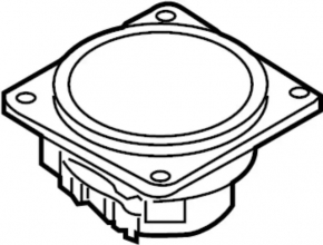 Left tweeter for Nissan Murano z51 09-14