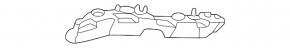 Front bumper mount left VW Taos 22-25