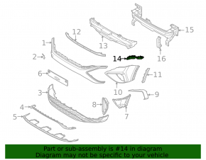 Front bumper mount left VW Taos 22-25
