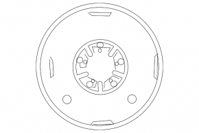 Wheel disk R18 Lexus IS 14-20 curb