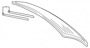 Rear glass of the trunk door Audi Q7 4L 10-15