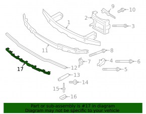 BMW 3 G20 23-25 Front Bumper Lower Absorber