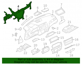 Under-torpedo pipe reinforcement BMW X3 F25 11-17
