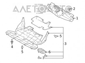 Engine protection for Subaru Forester 19-21 SK without hatch, tears