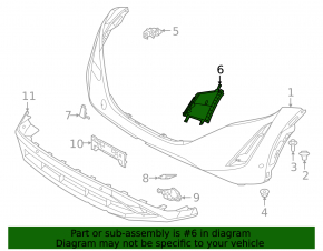 Right front bumper air duct for Nissan Ariya 23-25
