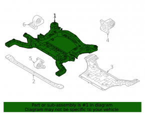 Front subframe Kia EV6 22-24 AWD