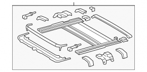 Lexus ES300h ES350 13-18 Sunroof Assembly