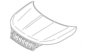 Mitsubishi Outlander 22-25 steel hood