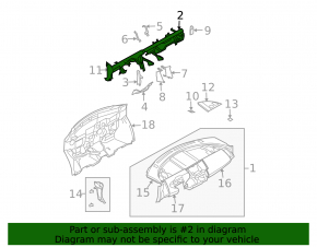 Under-torpedo pipe reinforcement Nissan Murano z50 03-08