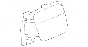 Fuel filler flap with housing Honda Clarity 18-20 usa complete
