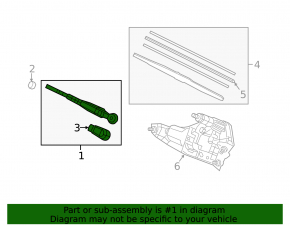 Rear wiper arm Honda CRV 23-