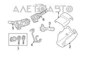 Steering column switch right Toyota Camry v50 12-14 usa type 2