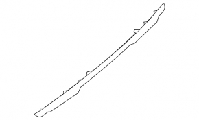 Lower rear bumper molding Nissan Rogue 17 - chrome