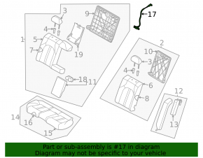 Right rear seat folding lever for Kia K5 21-23 with lock