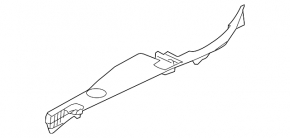 Seal wing hood-wing right Chevrolet Cruze 11-16