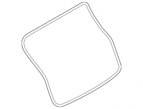 Rubber seal for the tailgate of a Porsche Cayenne 19-26